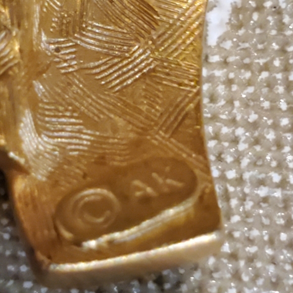 VINTAGE SIGNED ANNE KLEIN HEART NECKLACE super sparkly. Nice stones. CZs - Picture 6 of 8